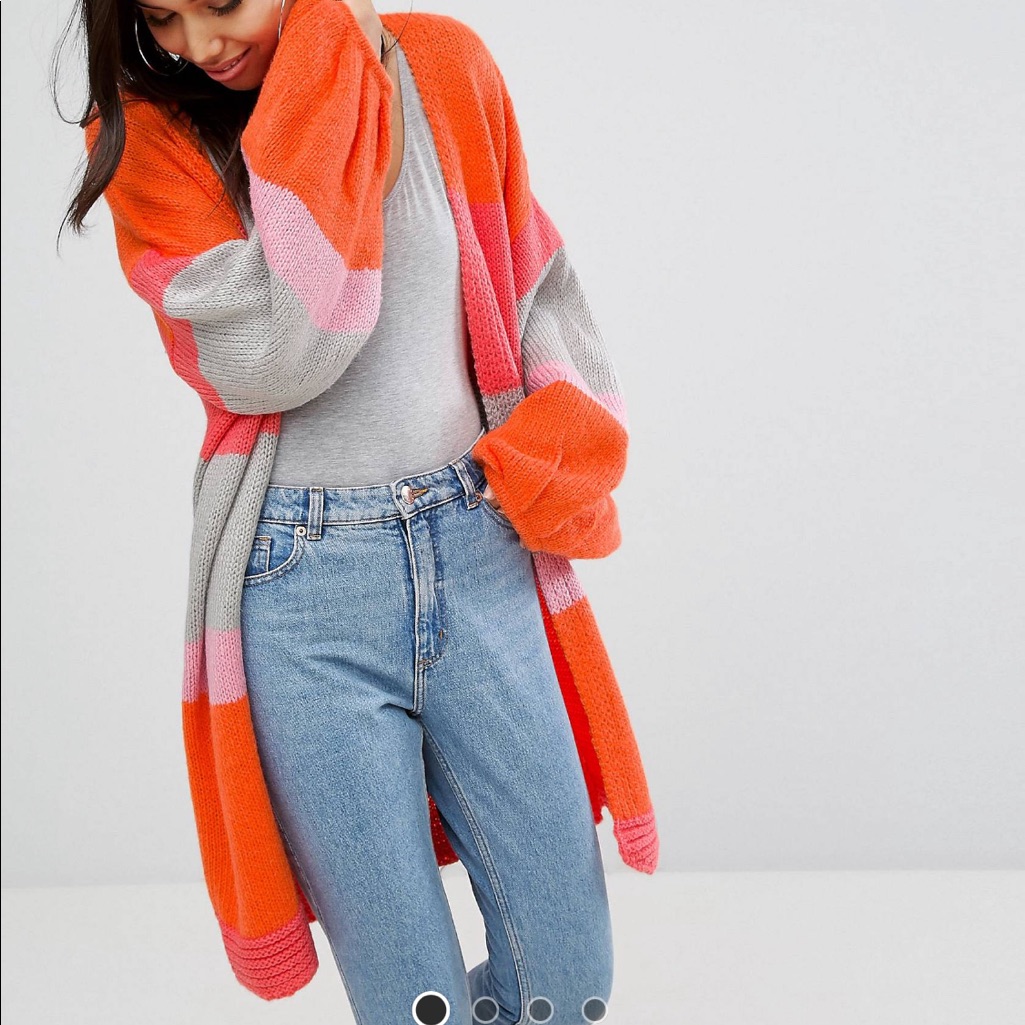 Prettylittlething Color Block Cardigan